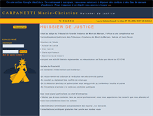 Tablet Screenshot of carpanettihuissier.com